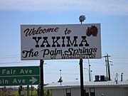 Yakima Welcome Sign