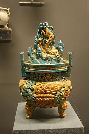 Yuan pottery incense burner