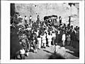 "Catching the Bread" part of the ceremony of the Fiesta de San Esteban (Saint Stephen), Acoma Pueblo, ca.1900 (CHS-4514)