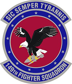 149th Fighter Squadron emblem