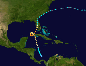 1910 Atlantic hurricane 5 track