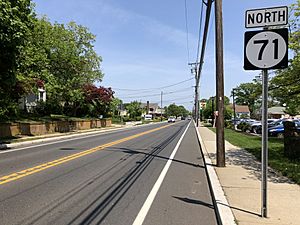 2018-05-25 11 42 40 View north along New Jersey State Route 71 (7th Avenue) between Church Street and Pitney Drive in Spring Lake Heights, Monmouth County, New Jersey