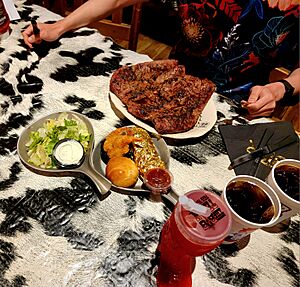 72 ounce steak challenge at the Big Texan Steak Ranch