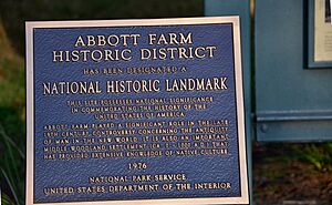Abbott Farm Historic District marker 8-2011
