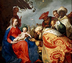 Abraham Bloemaert - The adoration of the Magi - Google Art Project