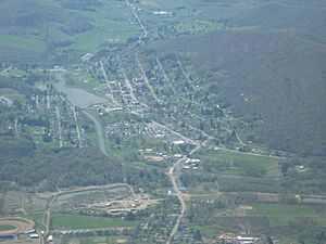 Aerial shot of Smethport, PA taken by Pilot Jim Line