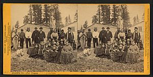 Alaska Ter. - Fort Tongass. Group of Indians, by Muybridge, Eadweard, 1830-1904