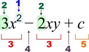 Algebraic equation notation