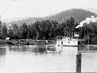 Amelia Wheaton (sternwheeler) at Old Mission, Idaho ca 1885 02