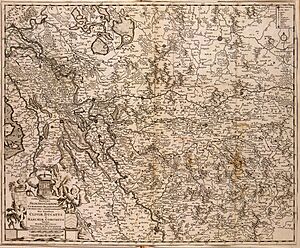 Atlas Van der Hagen-KW1049B10 073 1-Celssissimo Potentissimo Invictissimoq- PRINCIPI FREDERICO GUILIELMO II D G MARCHIONI BRANDENBURGICO SRIELECTORI ac ARCHICAMERARIO etc Hanc Exactiismam CLIVIAE DUCATUS et MARCHIAE COMITATUS Tabulam