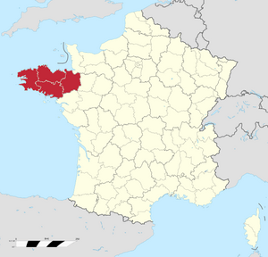 Bretagne map