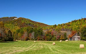 The Brushy Mountains in Alexander County