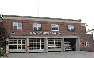 Byram Fire Station cloudy jeh