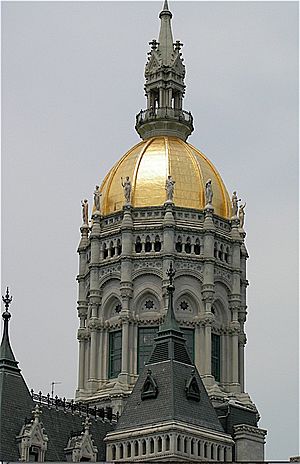 CT state capitol tower & dome