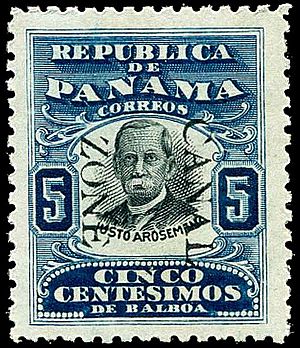 Canal Zone 5c cz24, 1906 Issue