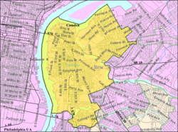 Camden Nj Zip Code Map