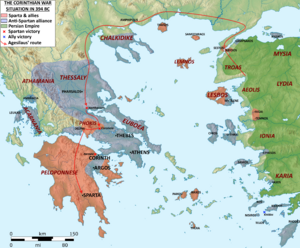Corinthian War in 394 BC