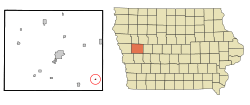 Location of Aspinwall, Iowa