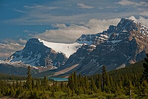Crowfoot Glacier and Mtn. Bow Lake