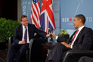 David Cameron and Barack Obama at the G20 Summit in Toronto