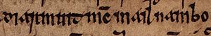 Diarmait mac Maíl na mBó (Oxford Bodleian Library MS Rawlinson B 488, folio 18r)