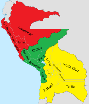 Divisiones administrativas de la Confederación Perú-Boliviana