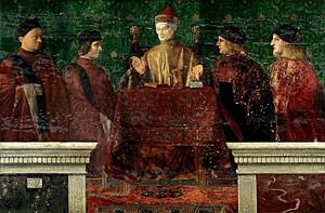 Doge Leonardo Loredan with Four Noblemen, by Giovanni Bellini