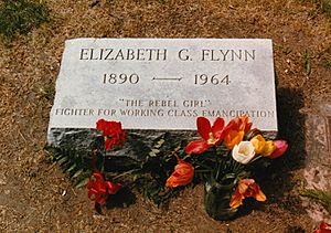 Elizabeth Gurley Flynn gravestone, Chicago, IL, USA