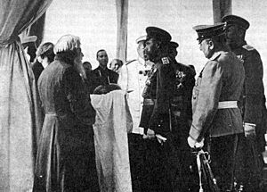 Emperor takes the bread and salt from the Yaroslavl Old Believer communities Ascension
