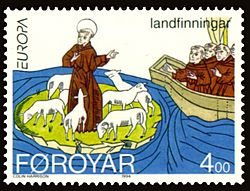 Faroe stamp 252 Europe and the Discoveries