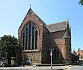 Former St Peter's Church, Cornfield Terrace–St Peter's Road junction, Bohemia, Hastings (June 2015) (1)