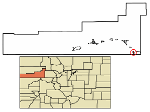 Location of the Town of Carbondale in Garfield County, Colorado.