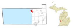 Location within Ottawa County