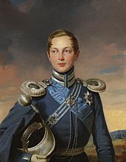 Grand prince Alexander Nikolaevich (F. Krüger, 1830)