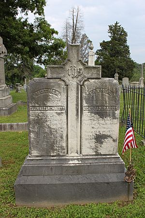 Graves of Ellen Matlack Abert (1792-1872) and John James Abert (1788-1863), Sylvanus Thayer Abert (1828-1893)