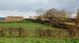Haining Mains Farm from the site of Greenhead Cottage, East Ayrshire