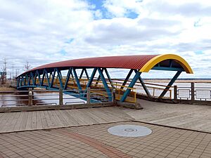 Halls Creek Pedestrian Bridge Moncton New Brunswick Canada