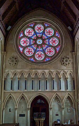 Itchen stoke rose window