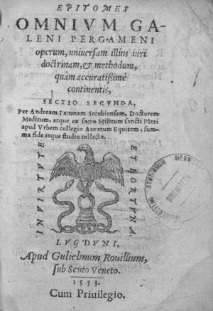 Laguna - Epitomes omnium Galeni Pergameni operum, 1553 - 3049278