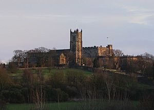 Lancaster castle and priory
