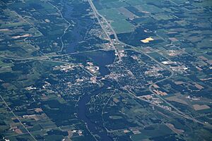 Aerial view of Little Falls