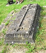 Llandyssil Churchyard. Grave of Richard Jones and his wife Catharina.