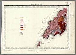 Llyn Peninsula and Bardsey Island Geological map 1850