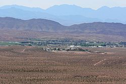 Logandale Nevada from Mormon Mesa 1