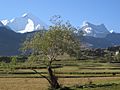 Lower Suru Valley landscape near Purtikchay between Sanku and Panikhar