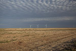 Lubbock County Texas wind turbines 2011
