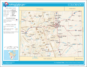 Map of Colorado NA