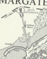 Margate jetty circa 1949 map