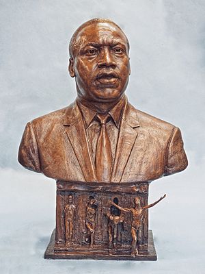 Martin Luther King and Freedom sculpture