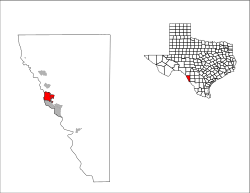 Location of Eagle Pass, Texas